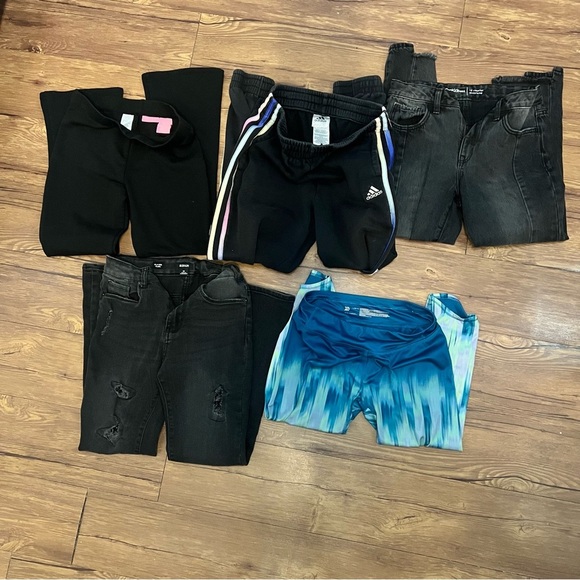 Girls Kids Size 10 12 Bundle Lot Bottoms Jeans Sweatpants Leggings - Picture 5 of 8